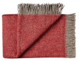 Wolldecke aus Skandinavien rot